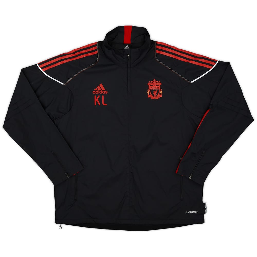 2010-11 Liverpool adidas Staff Issue Track Jacket 'KL' - 9/10 - (L/XL)