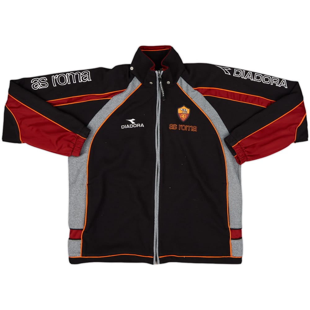 1999-00 Roma Diadora 1/4 Zip Training Top - 8/10 - (L.Boys)