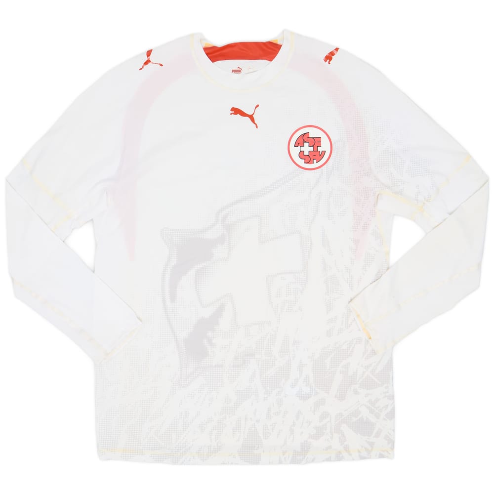 2006-08 Switzerland Player Issue Away L/S Shirt - 8/10 - (XL)