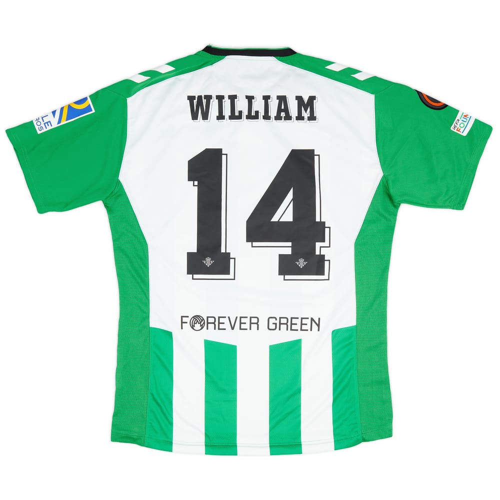 2022-23 Real Betis Match Issue Europa League Home Shirt William #14
