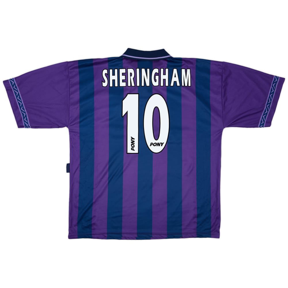 1995-97 Tottenham Away Shirt Sheringham #10 - 9/10 - (XL)
