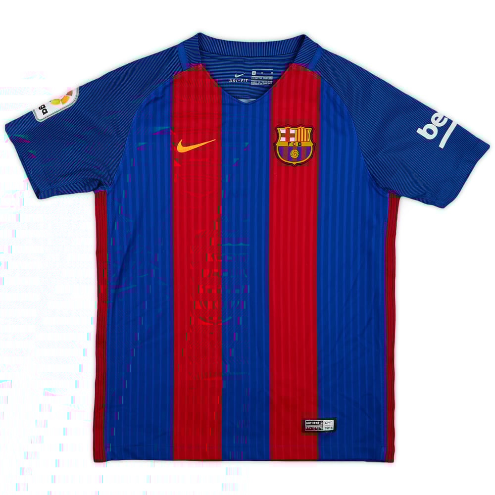 2016-17 Barcelona Home Shirt - 9/10 - (M.Boys)