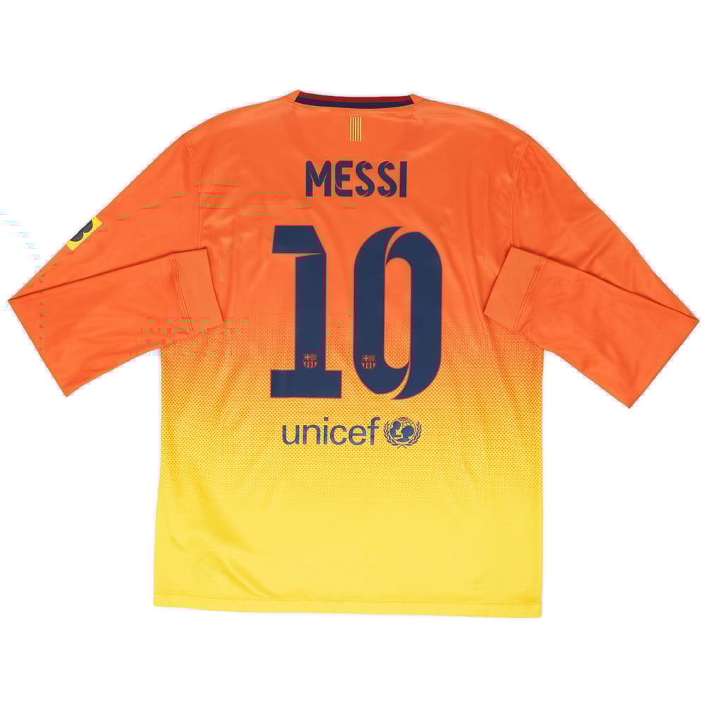 2012-13 Barcelona Away L/S Shirt Messi #10 - 9/10 - (L)