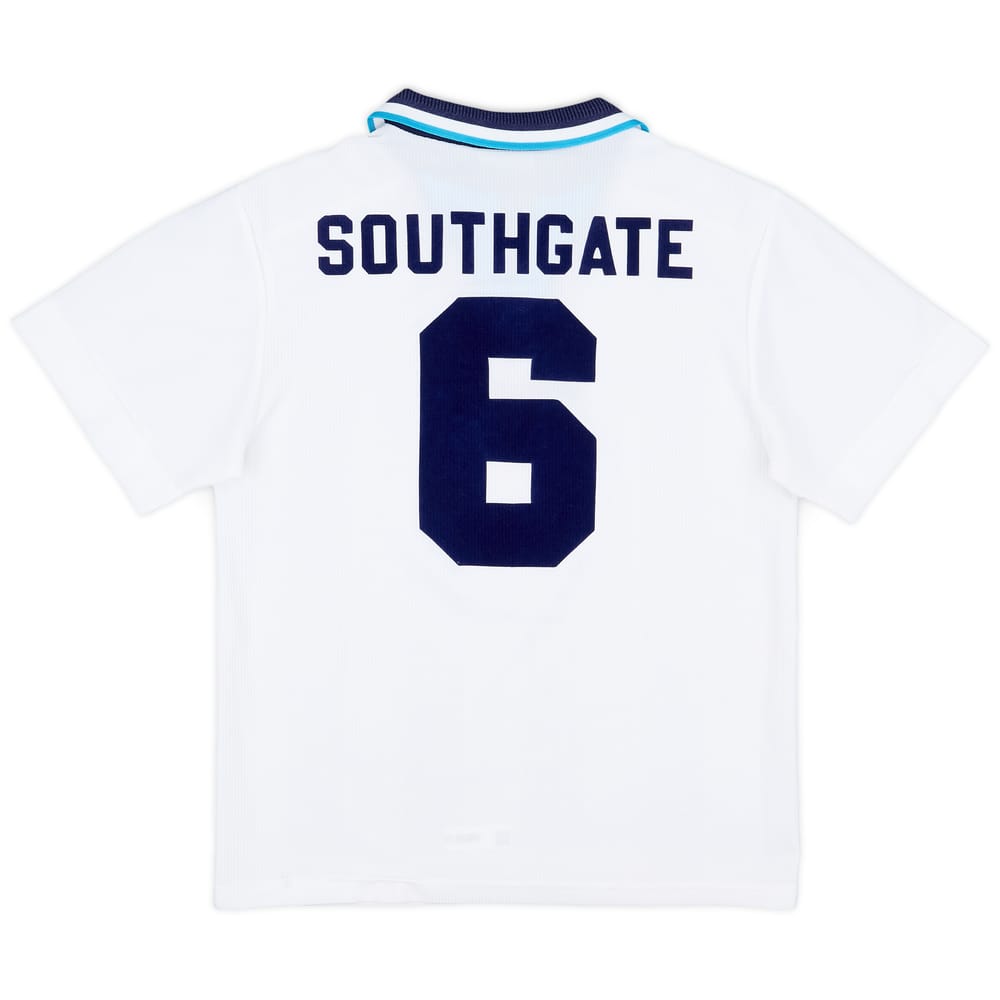 1995-97 England Home Shirt Southgate #6 - 8/10 - (Y)