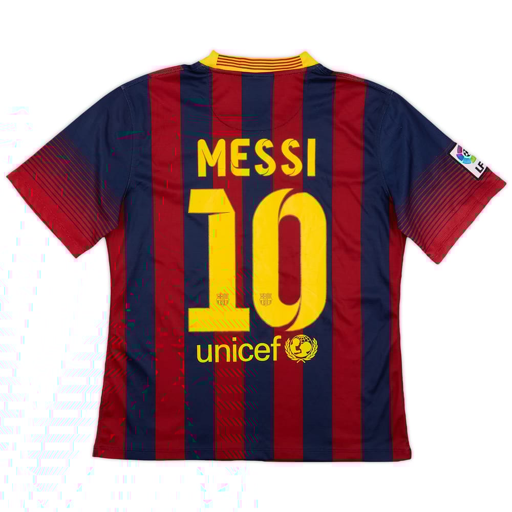 2013-14 Barcelona Home Shirt Messi #10 - 7/10 - (S)