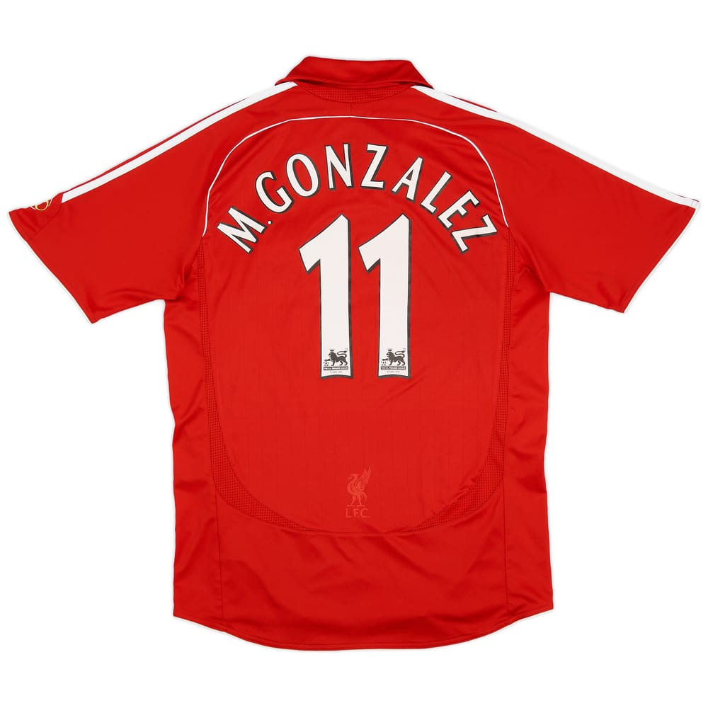 2006-08 Liverpool Home Shirt M.Gonzalez #11 - 9/10 - (M)