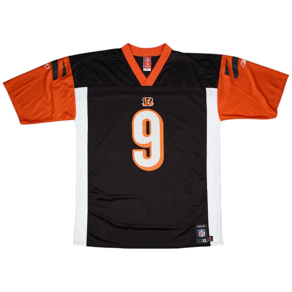 2007 Cincinnati Bengals Palmer #9 Reebok Reebok Replica Home Jersey - 9/10 - (XL)
