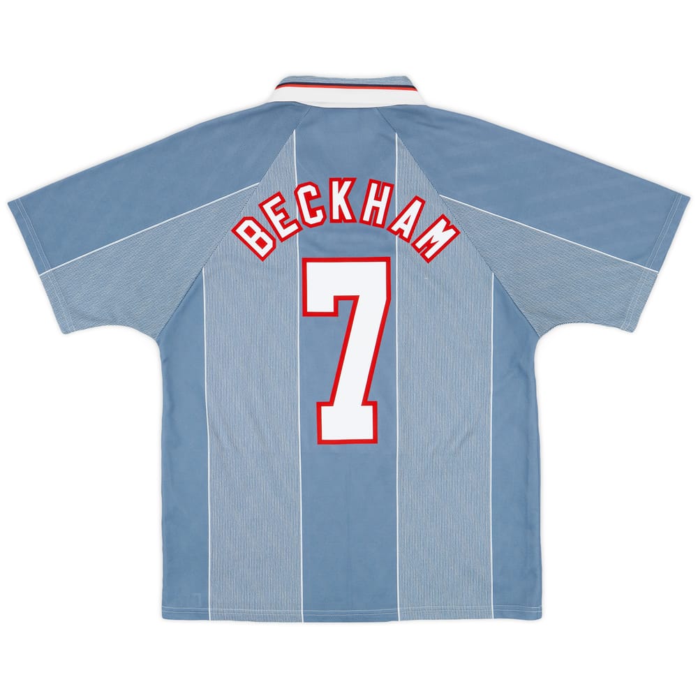 1996-97 England Away Shirt Beckham #7 - 9/10 - (L)