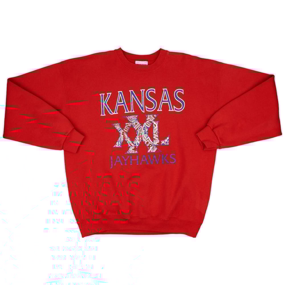 1997-98 Kansas Jayhawks CS Sweat Top - 7/10 - (XL)