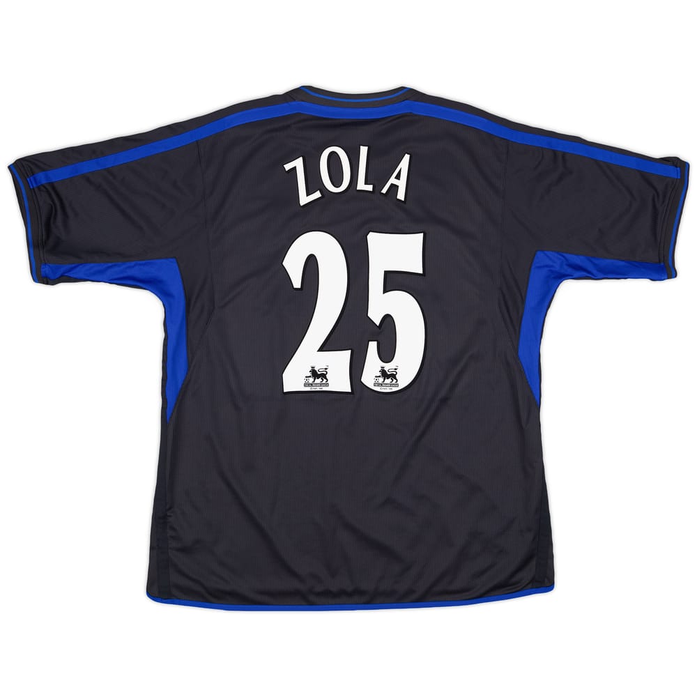 2002-04 Chelsea Away Shirt Zola #25 - 8/10 - (XXL)