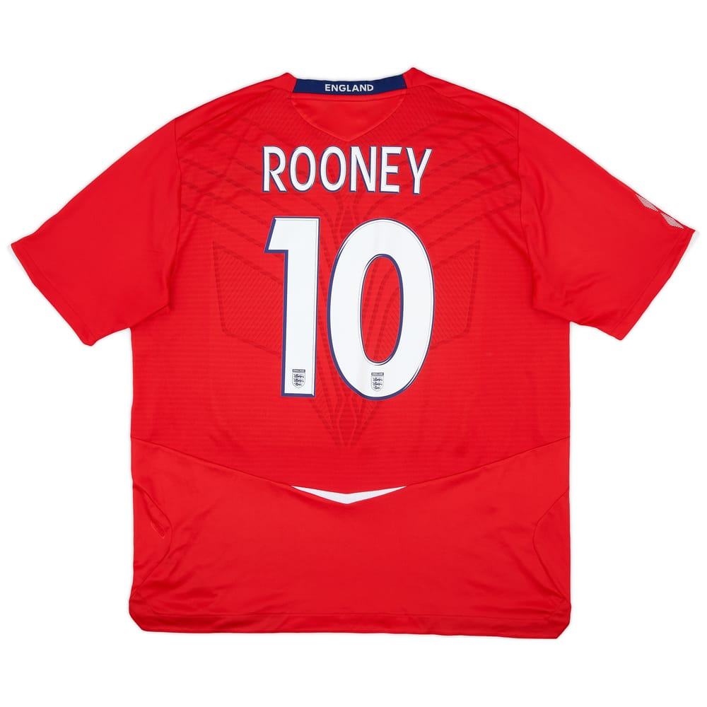 2008-10 England Away Shirt Rooney #10 - 9/10 - (XXL)