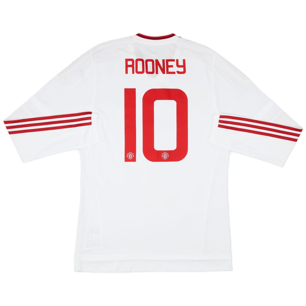 2015-16 Manchester United Player Issue Away L/S Shirt Rooney #10 - 10/10 - (L/XL)