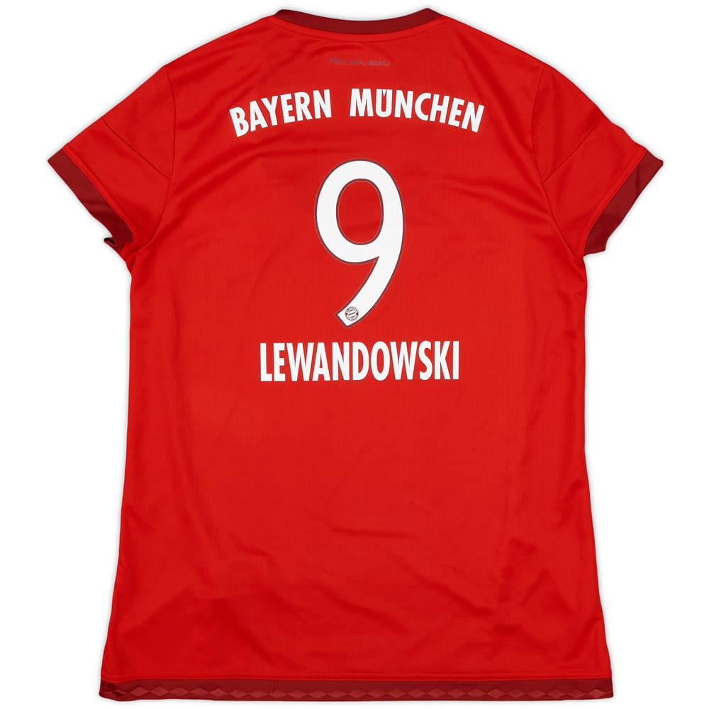 2015-16 Bayern Munich Home Shirt Lewandowski #9 - 10/10 - (Women's L)