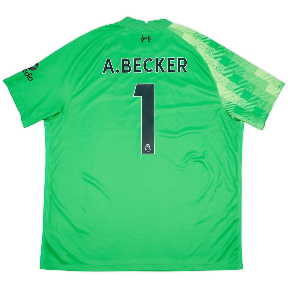 2021-22 Liverpool GK S/S Shirt A.Becker #1 - 8/10 - (XXL)