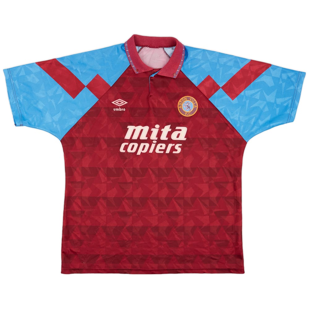 1990-92 Aston Villa Home Shirt - 8/10 - (XL)