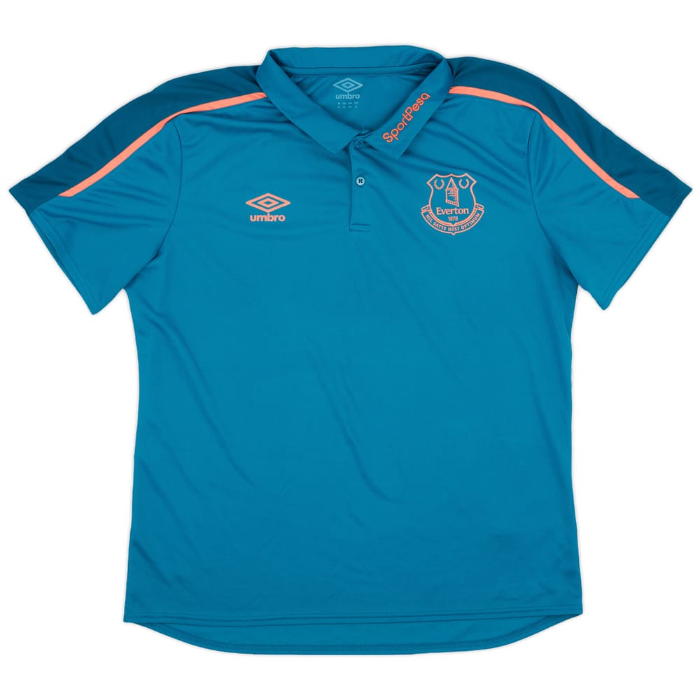 2017-18 Everton Umbro Polo Shirt - 9/10 - (XL)