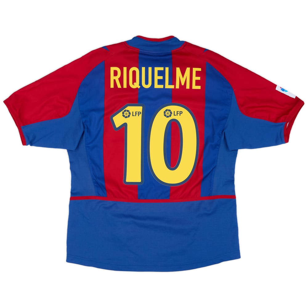 2002-03 Barcelona Home Shirt Riquelme #10 - 9/10 - (S)