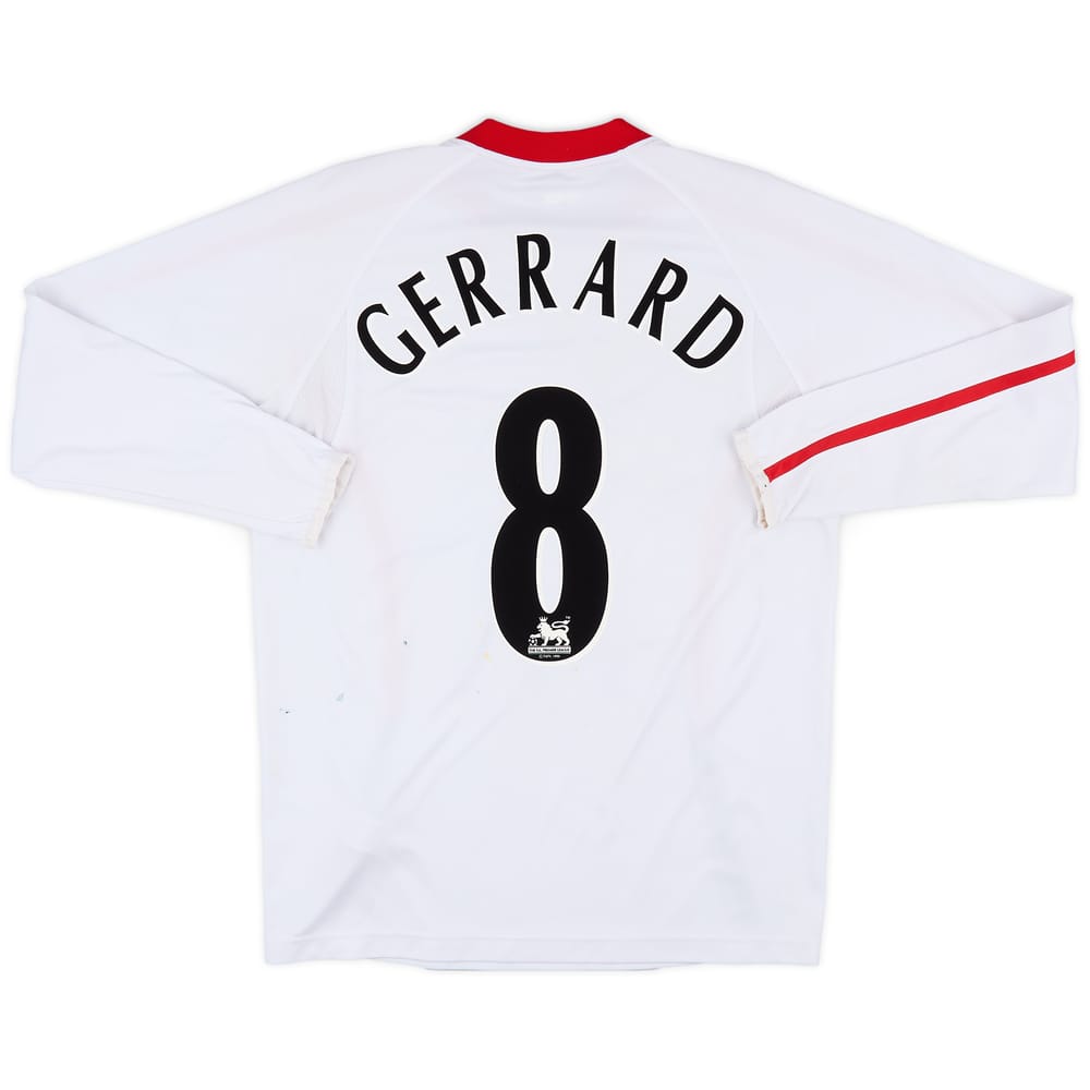 2005-06 Liverpool Away L/S Shirt Gerrard #8 - 7/10 - (L)