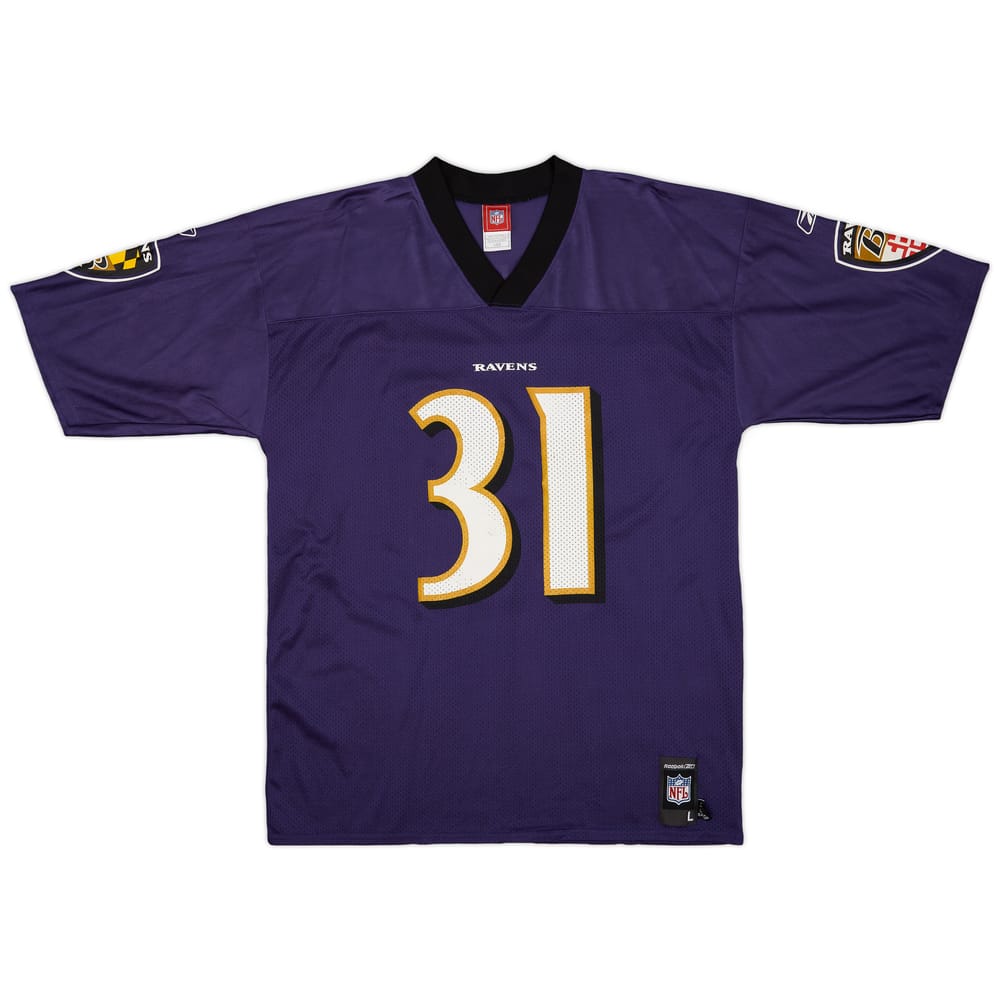 2005-06 Baltimore Ravens J.Lewis #31 Reebok Replica Home Jersey - 8/10 - (L)