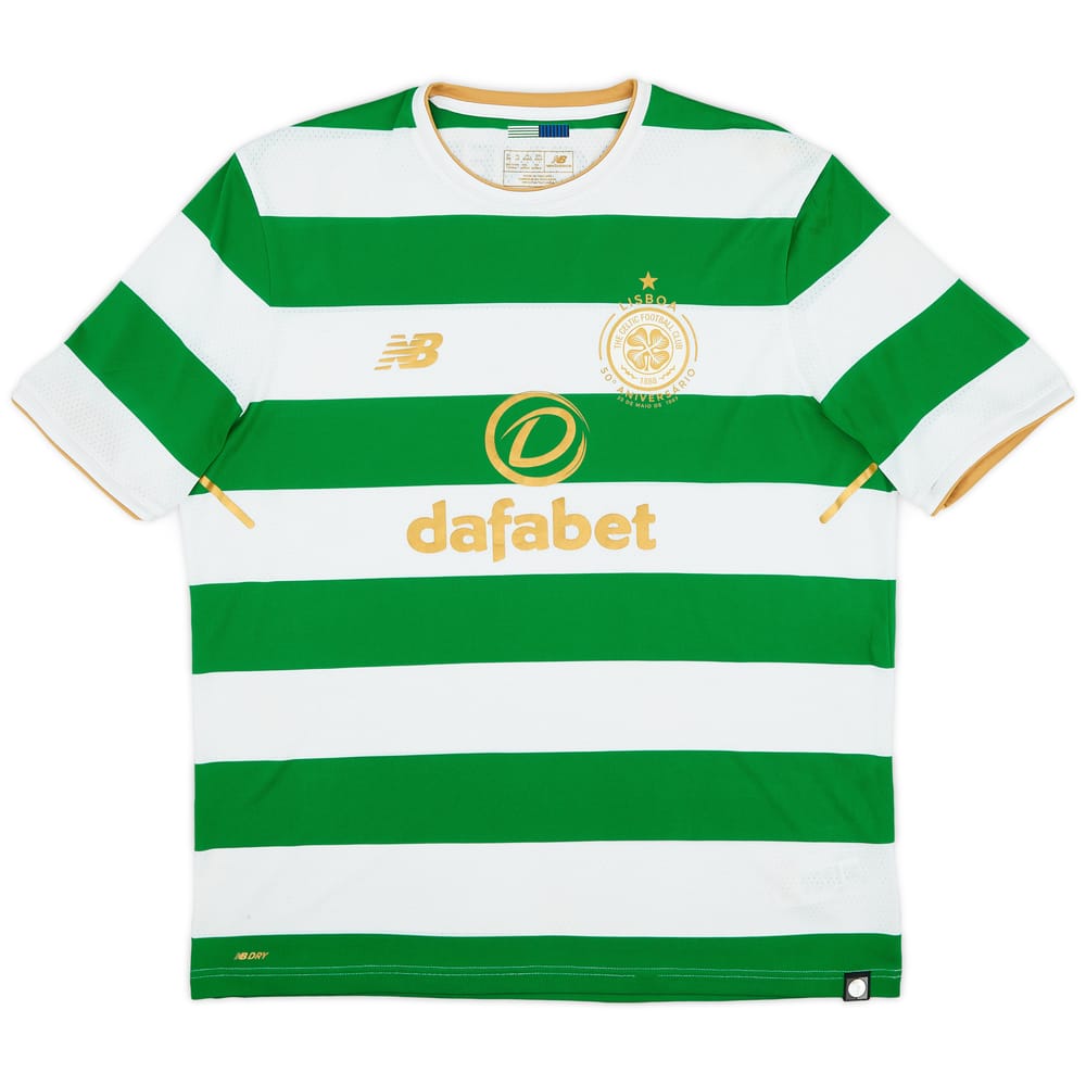 2017-18 Celtic 'Lisbon Lions 50th Anniversary' Home Shirt - 9/10 - (XL)