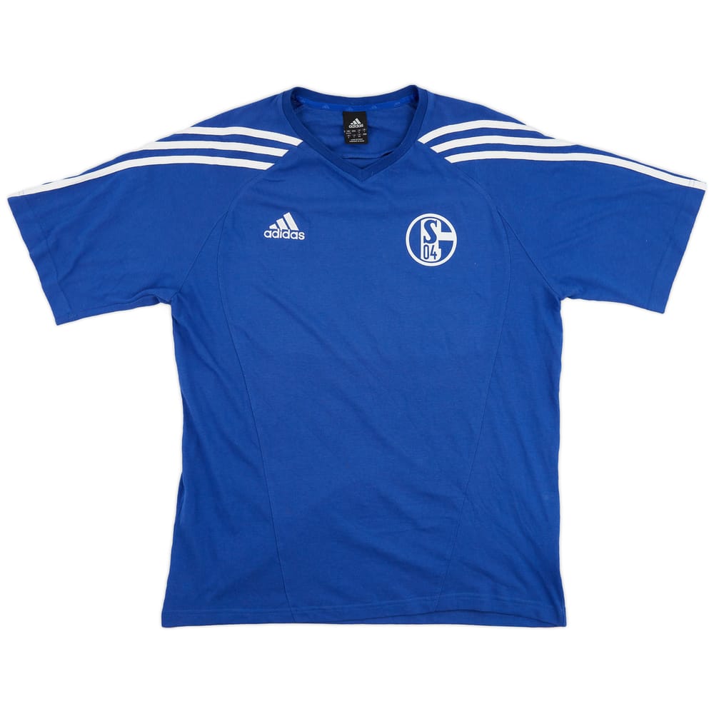 2005-06 Schalke adidas Cotton Tee - 9/10 - (L)