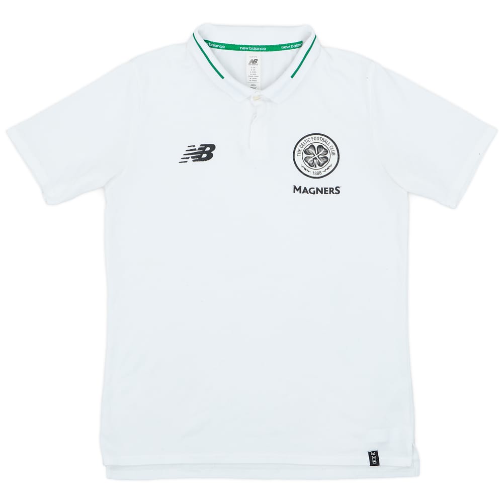 2017-18 Celtic New Balance Polo Shirt - 8/10 - (S)