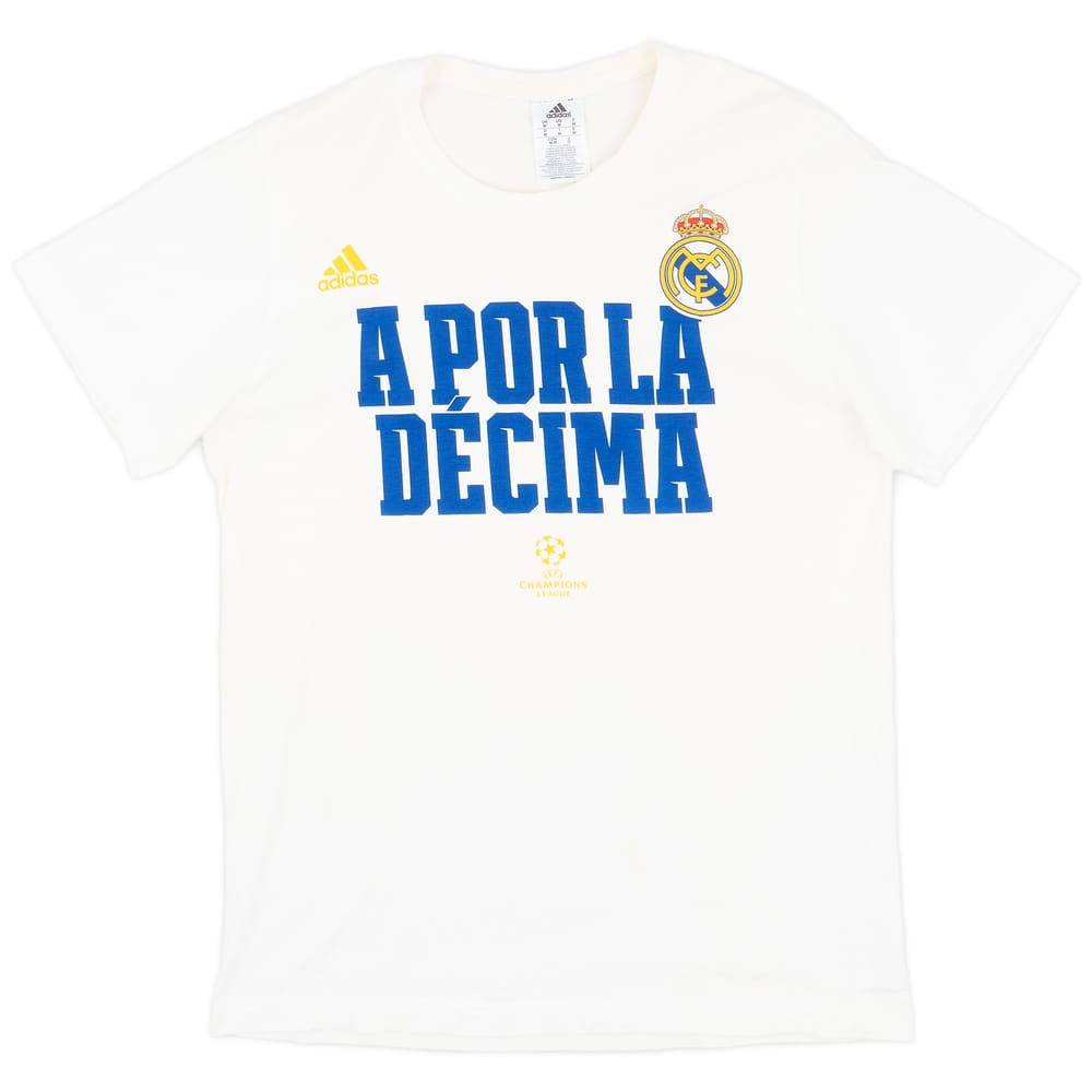 2014-15 Real Madrid 'La Demica' adidas Cotton Shirt - 7/10 - (M)