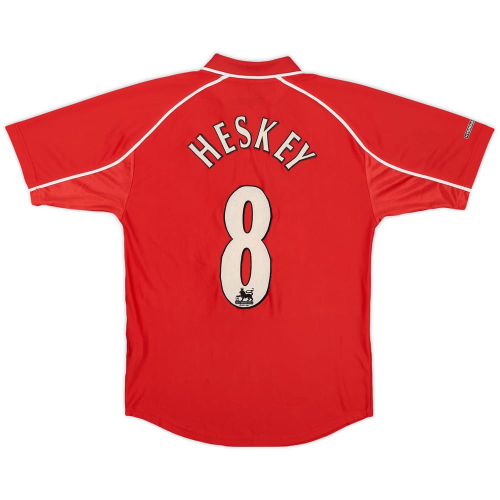 2000-02 Liverpool Home Shirt Heskey #8 - 7/10 - (XL.Boys)
