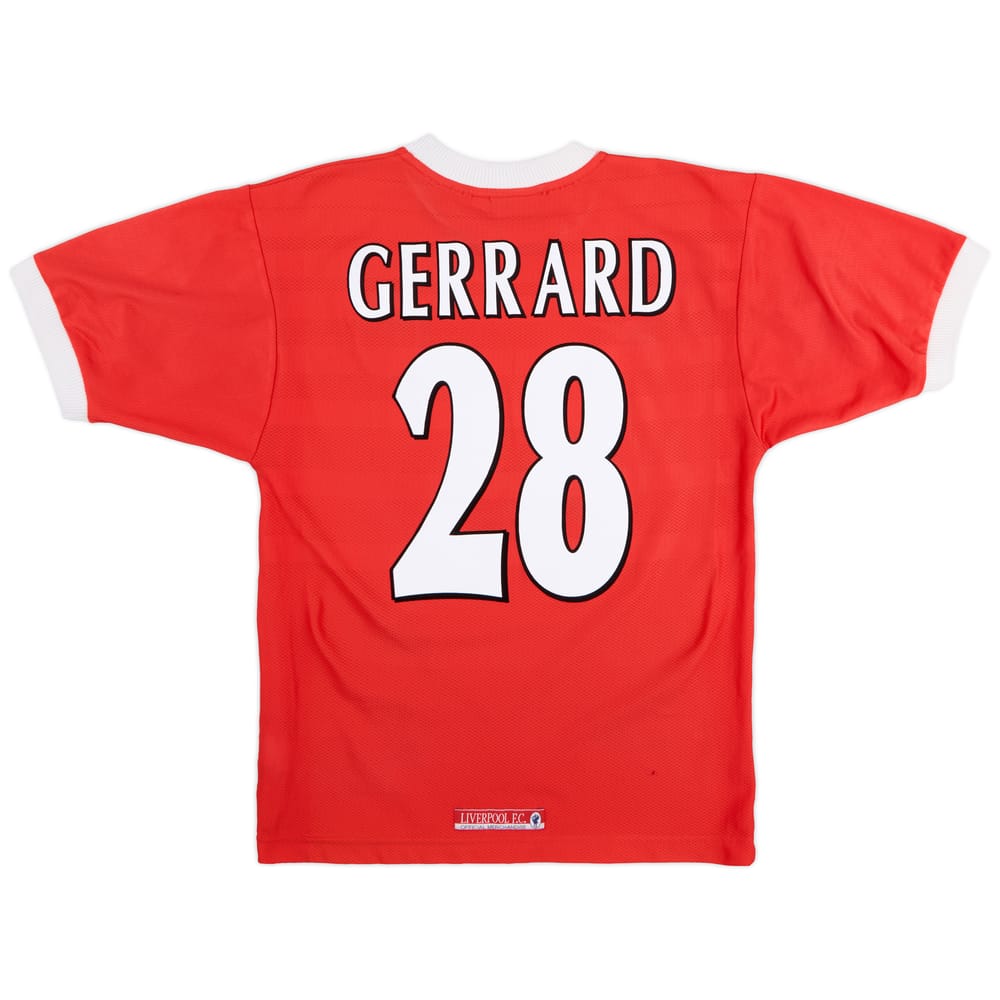 1998-00 Liverpool Home Shirt Gerrard #28 - 5/10 - (S)