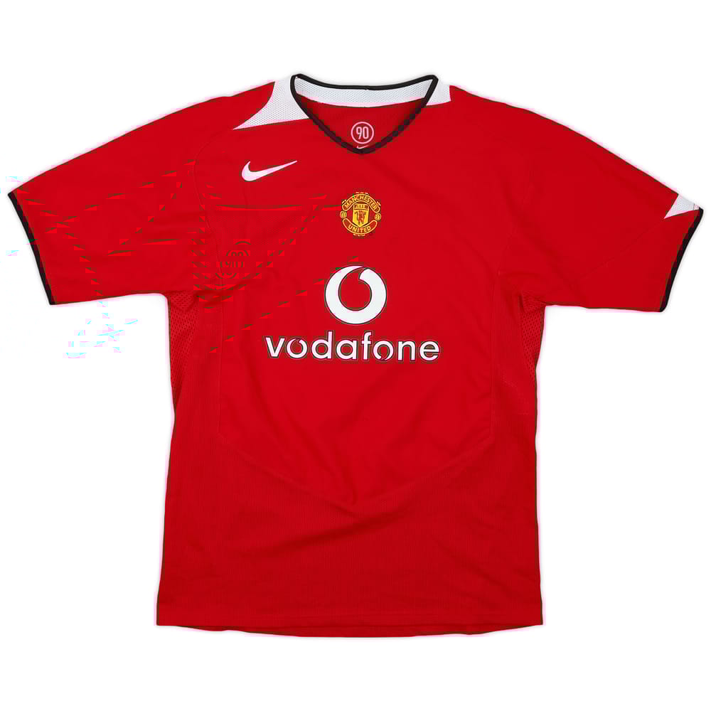 2004-06 Manchester United Home Shirt - 9/10 - (XL.Boys)