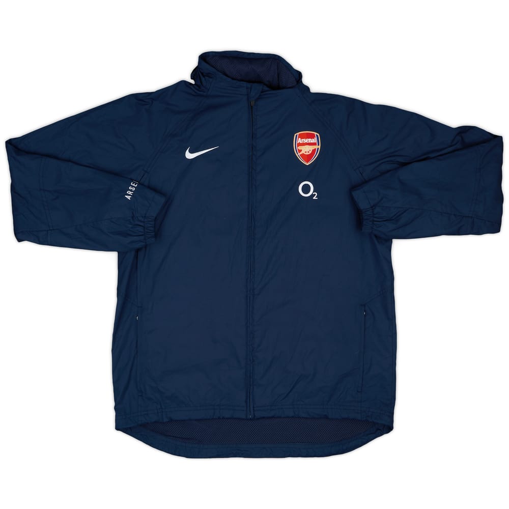 2004-05 Arsenal Nike Hooded Rain Jacket - 8/10 - (XL.Boys)