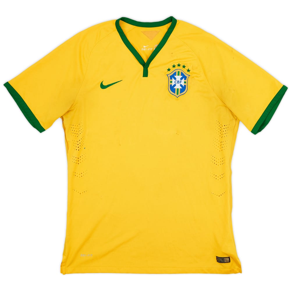 2014-15 Brazil Authentic Home Shirt - 5/10 - (XL)