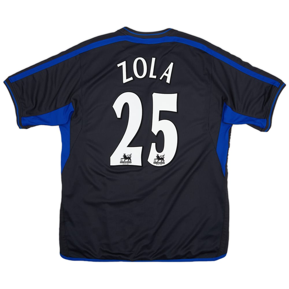 2002-04 Chelsea Away Shirt Zola #25 - 9/10 - (XL)
