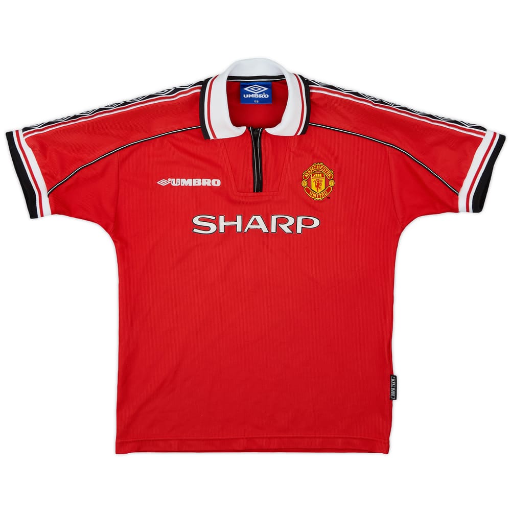 1998-00 Manchester United Home Shirt - 7/10 - (L.Boys)