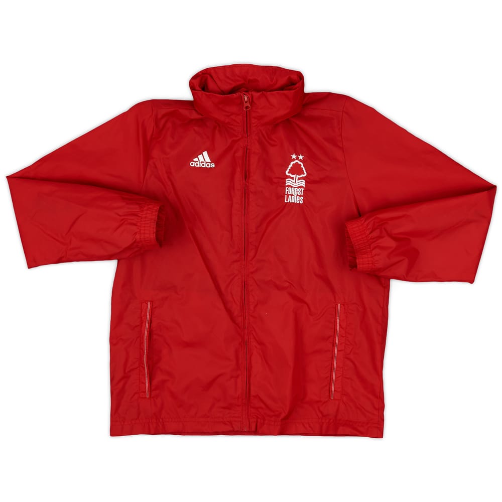 2016-17 Nottingham Forest adidas Hooded Rain Jacket - 8/10 - (L.Boys)