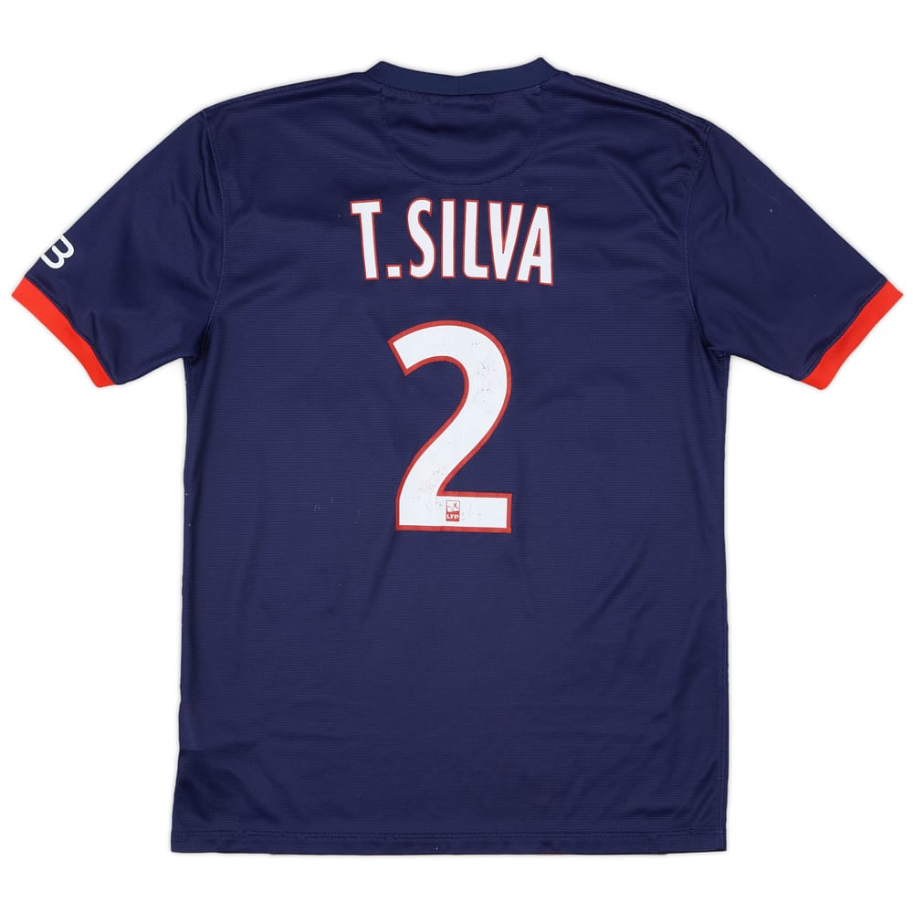 2013-14 Paris Saint-Germain Home Shirt T. Silva #2 - 5/10 - (M)