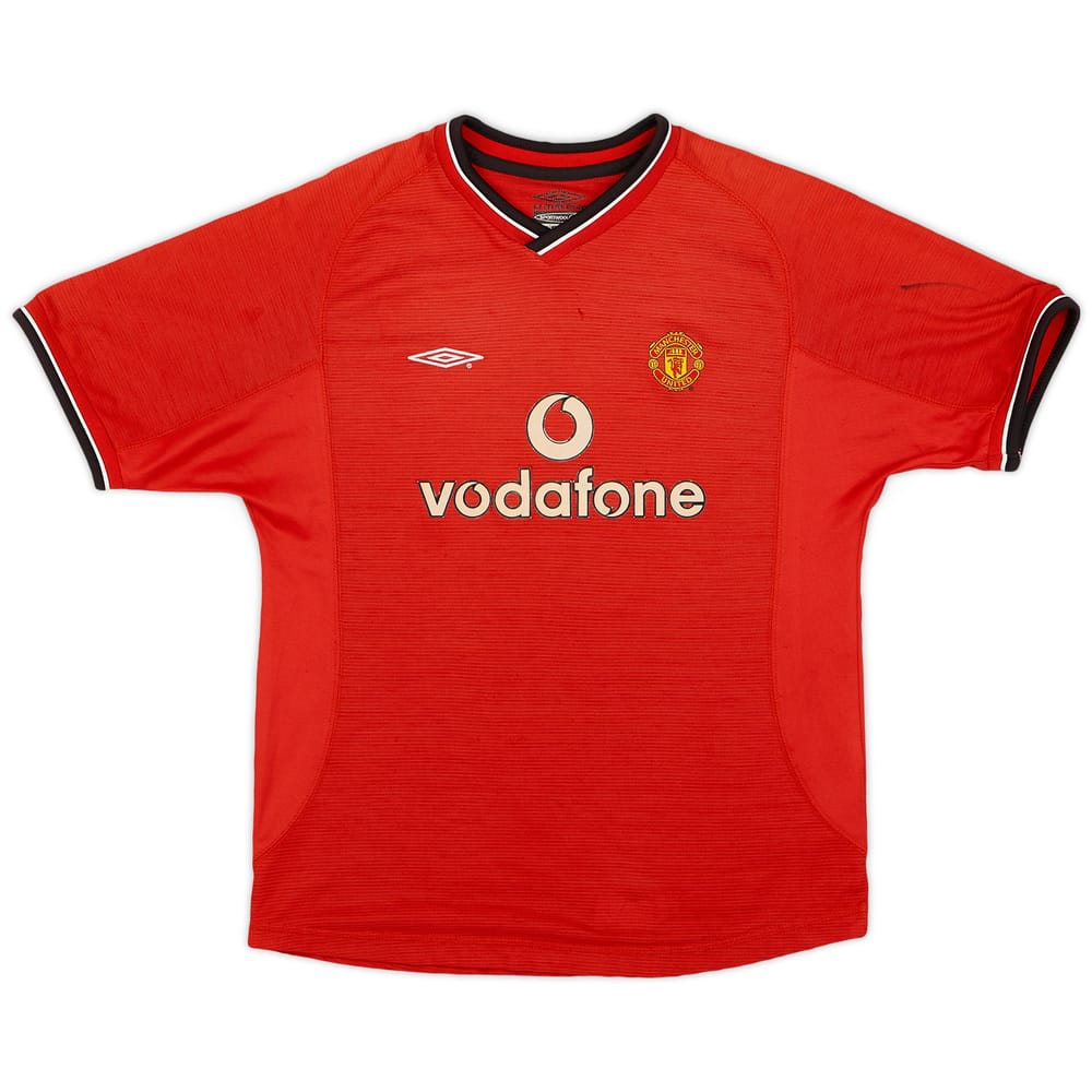2000-02 Manchester United Home Shirt - 8/10 - (L.Boys)