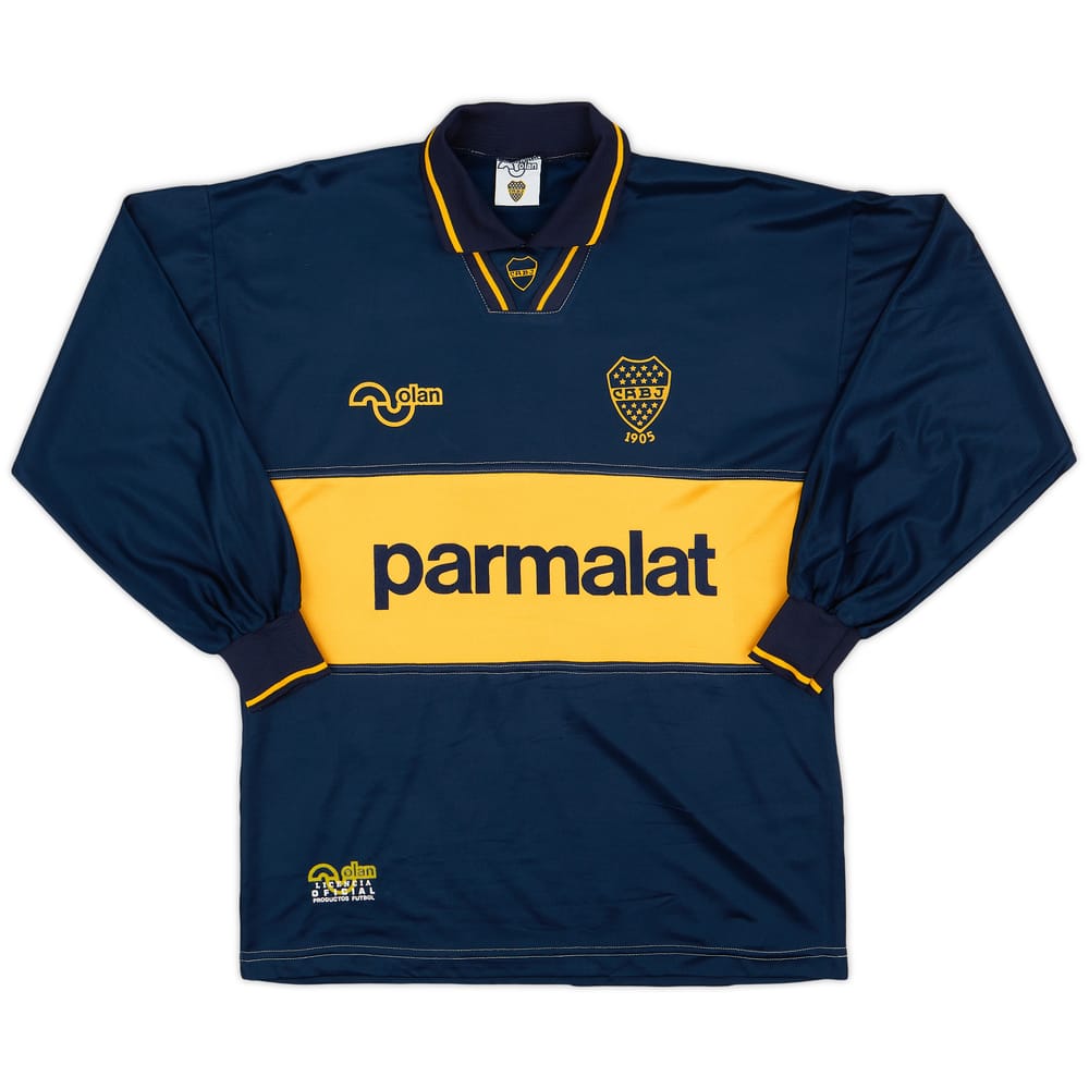 1994-95 Boca Juniors Home L/S Shirt #10 - 9/10 - (M)