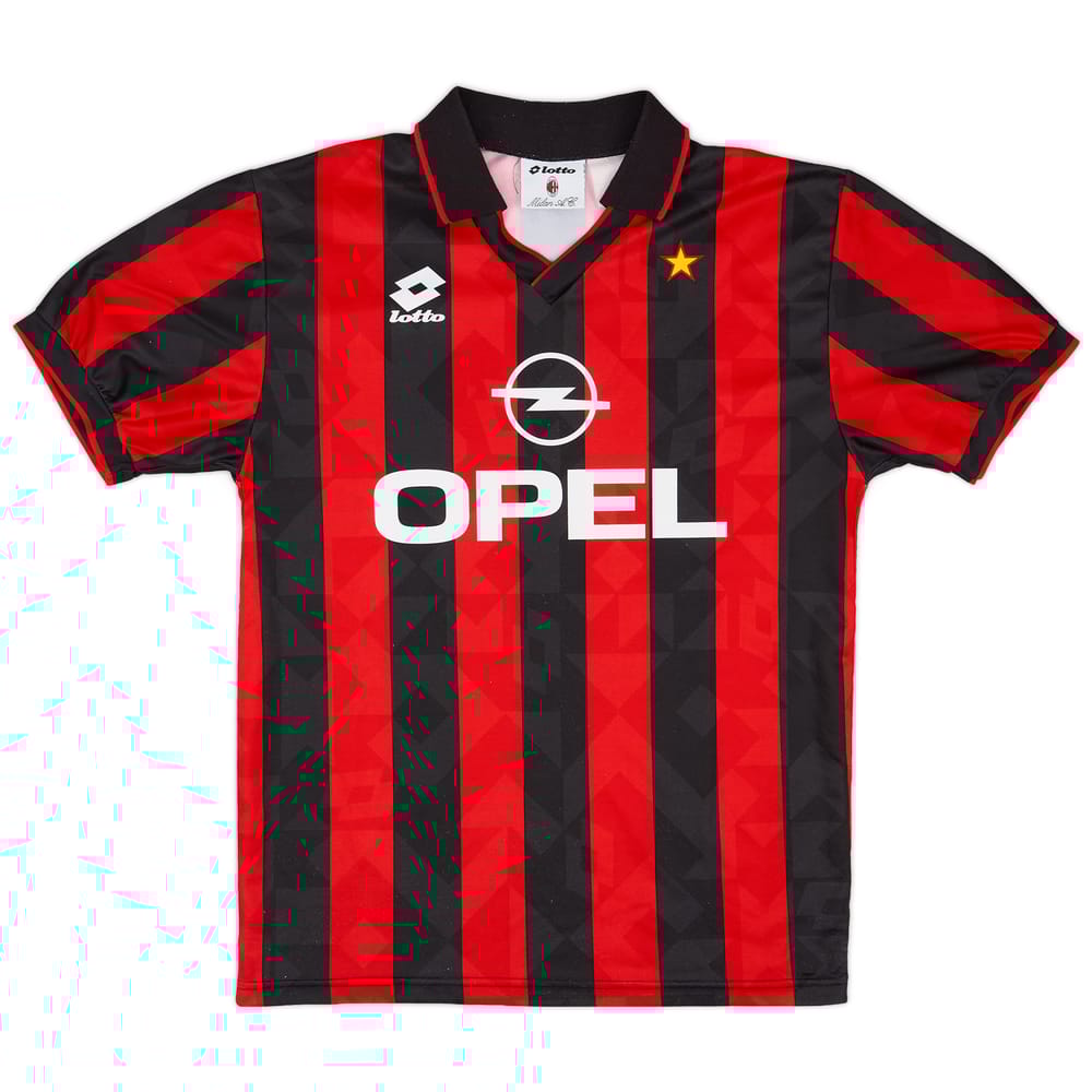1994-95 AC Milan Basic Home Shirt - 8/10 - (M)