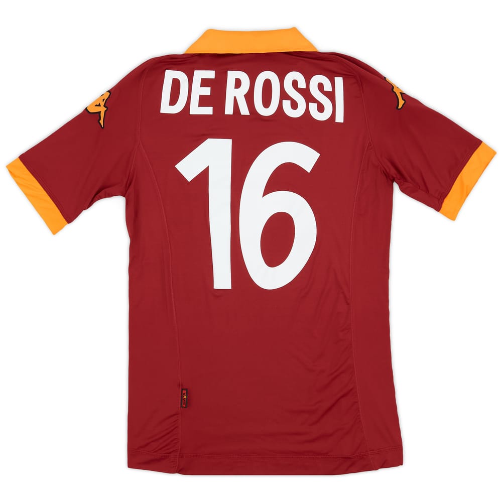 2012-13 Roma Home Shirt De Rossi #16 - 7/10 - (S)