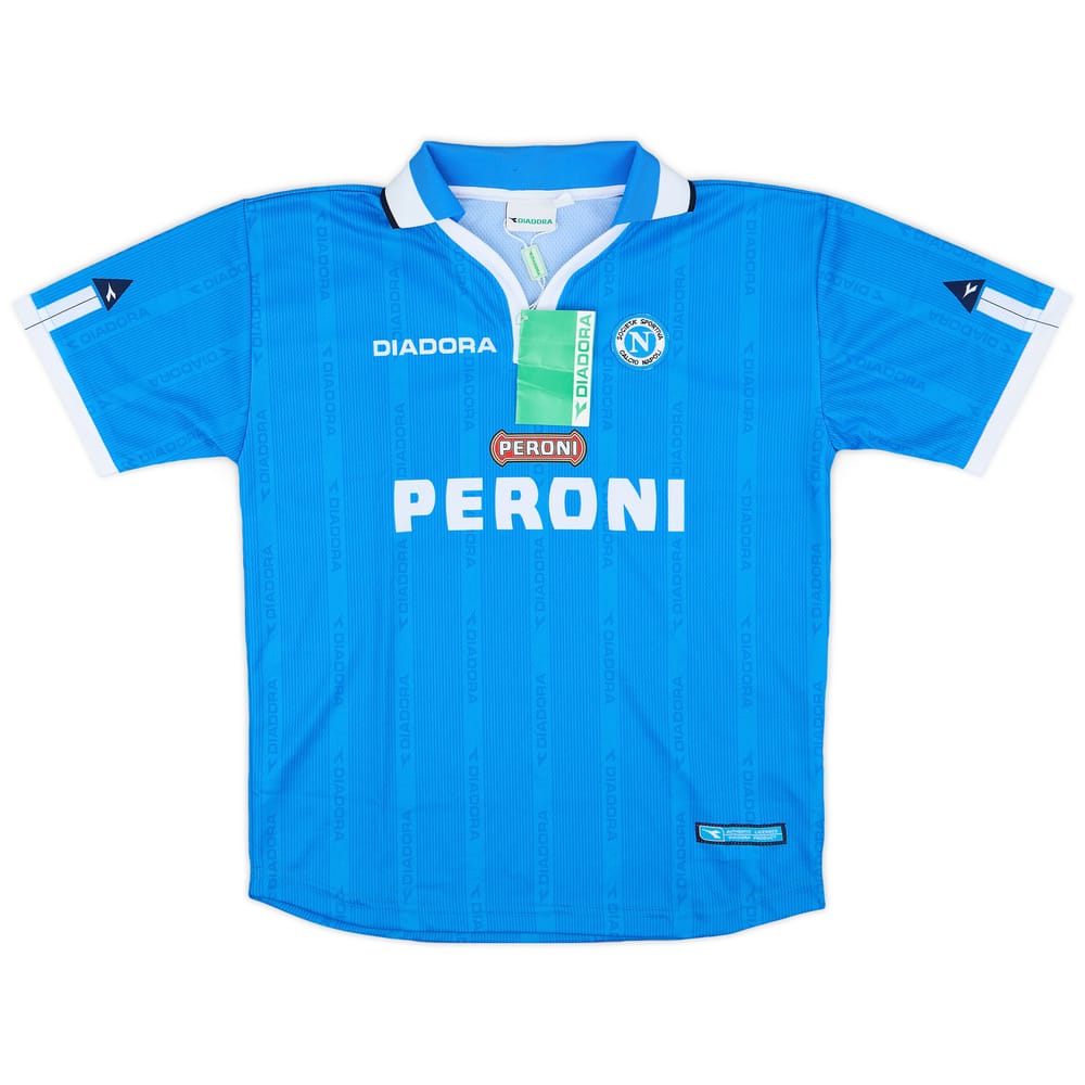 2001-02 Napoli Home Shirt (XL.Boys)