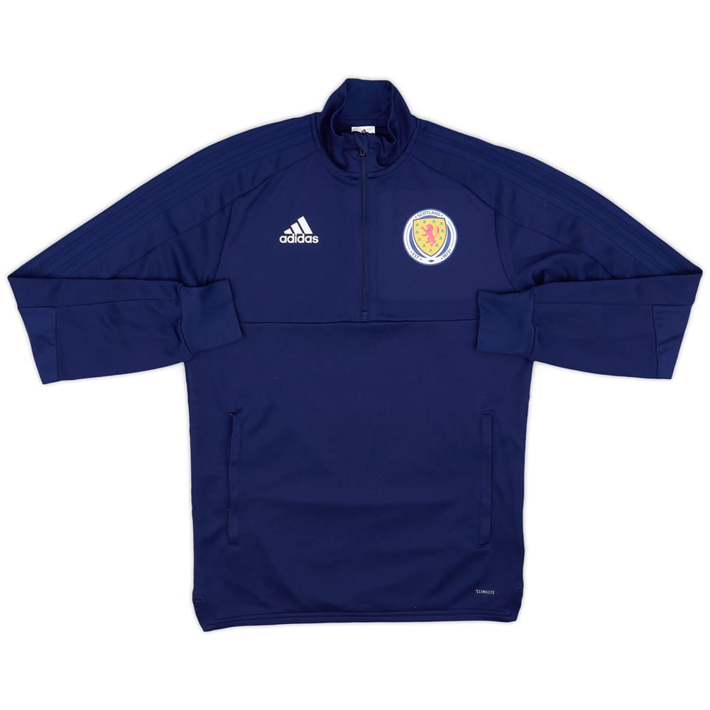 2018-19 Scotland adidas 1/4 Zip Drill Top - 7/10 - (S)