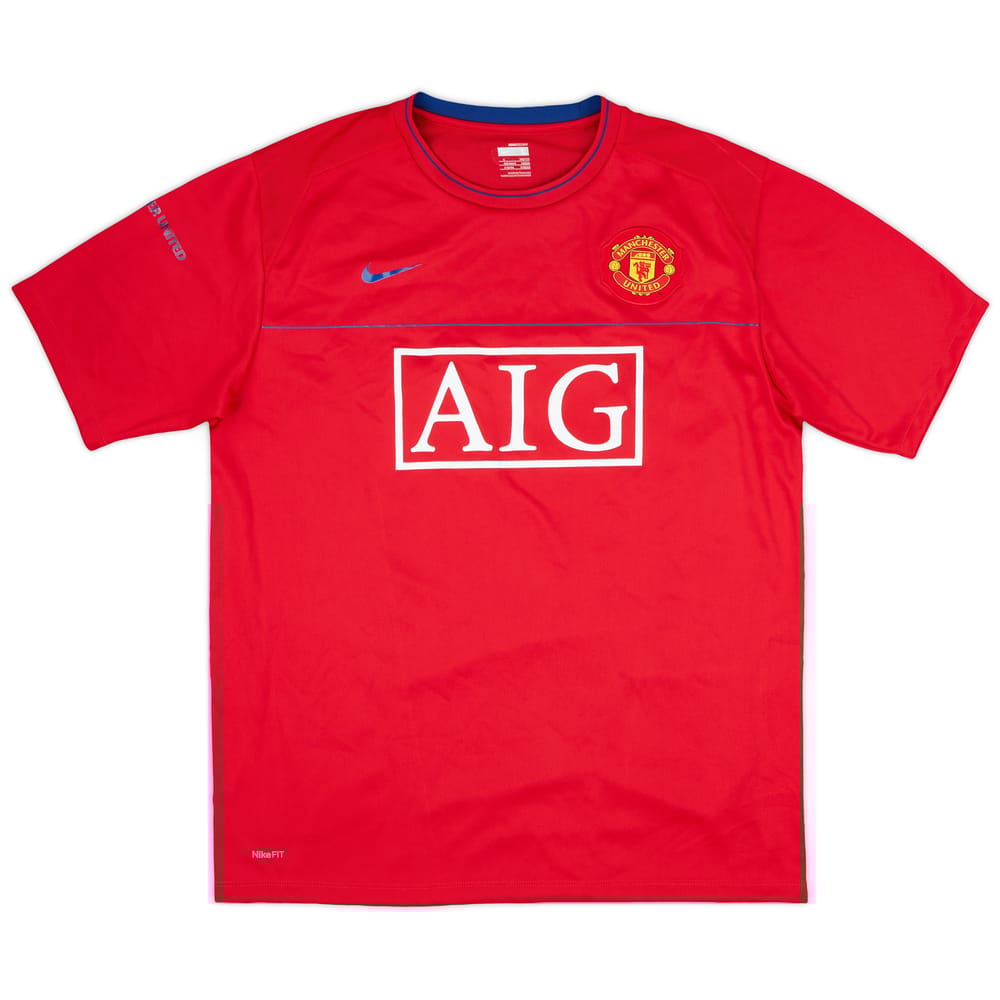 2008-09 Manchester United Nike Training Shirt - 9/10 - (L)