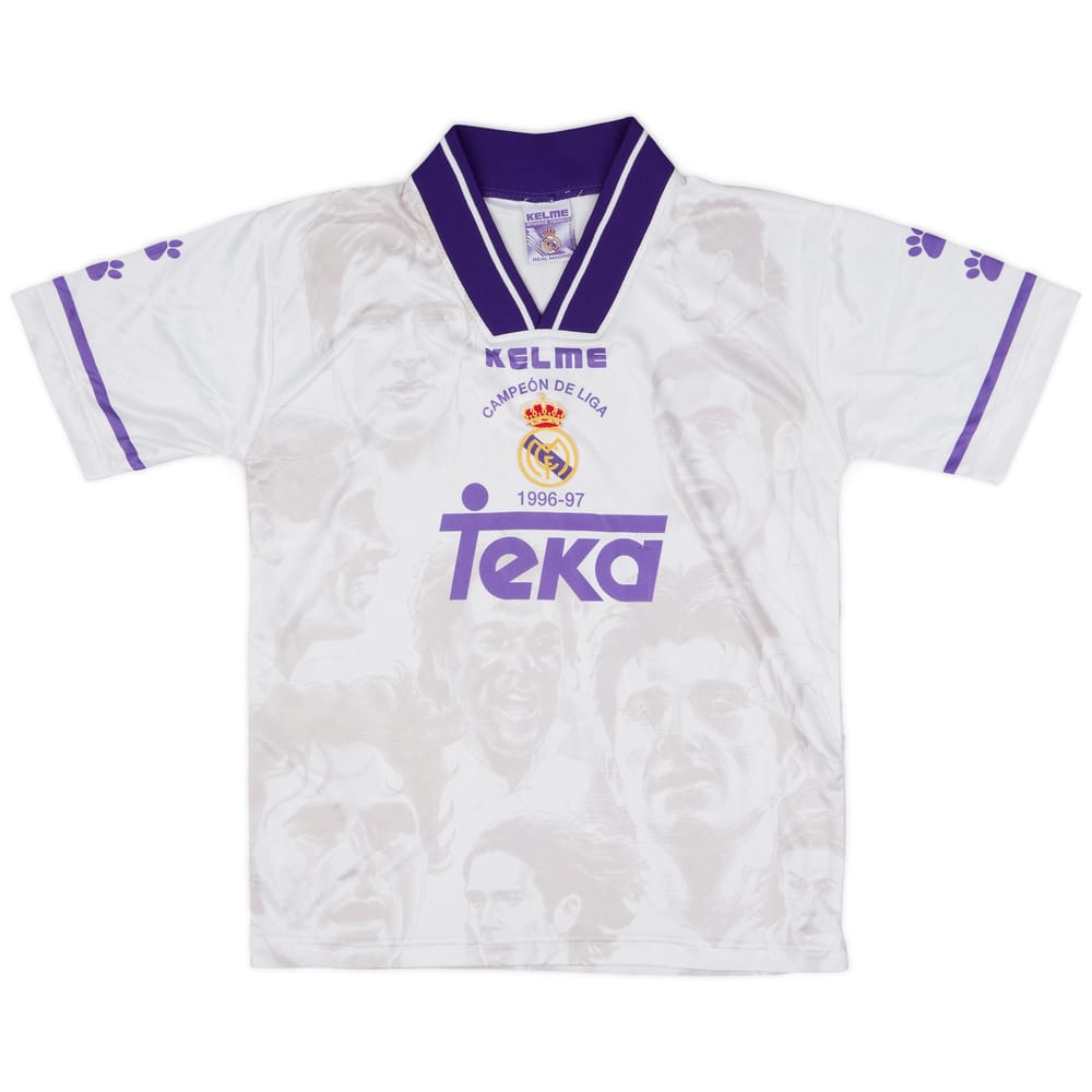 1997-98 Real Madrid 'Campeon de Liga' Kelme Training Shirt - 7/10 - (S)
