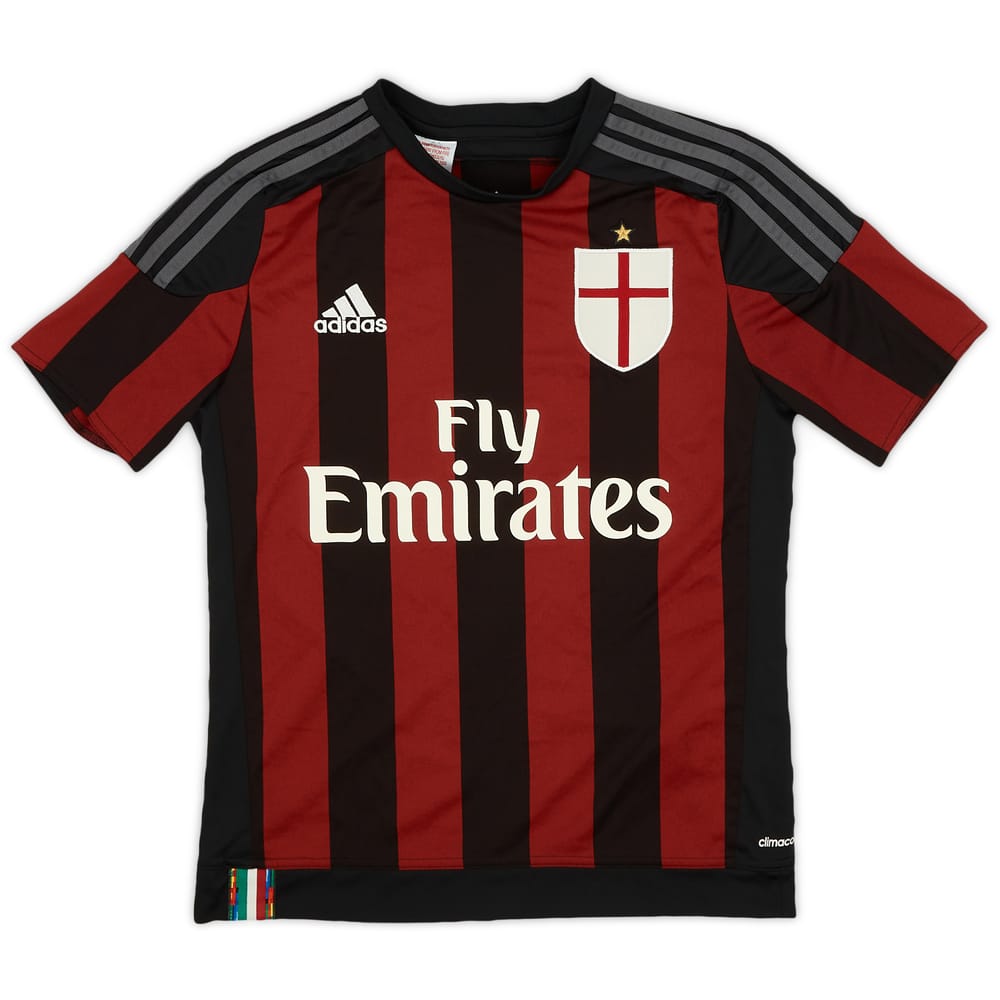 2015-16 AC Milan Home Shirt - 9/10 - (L.Boys)