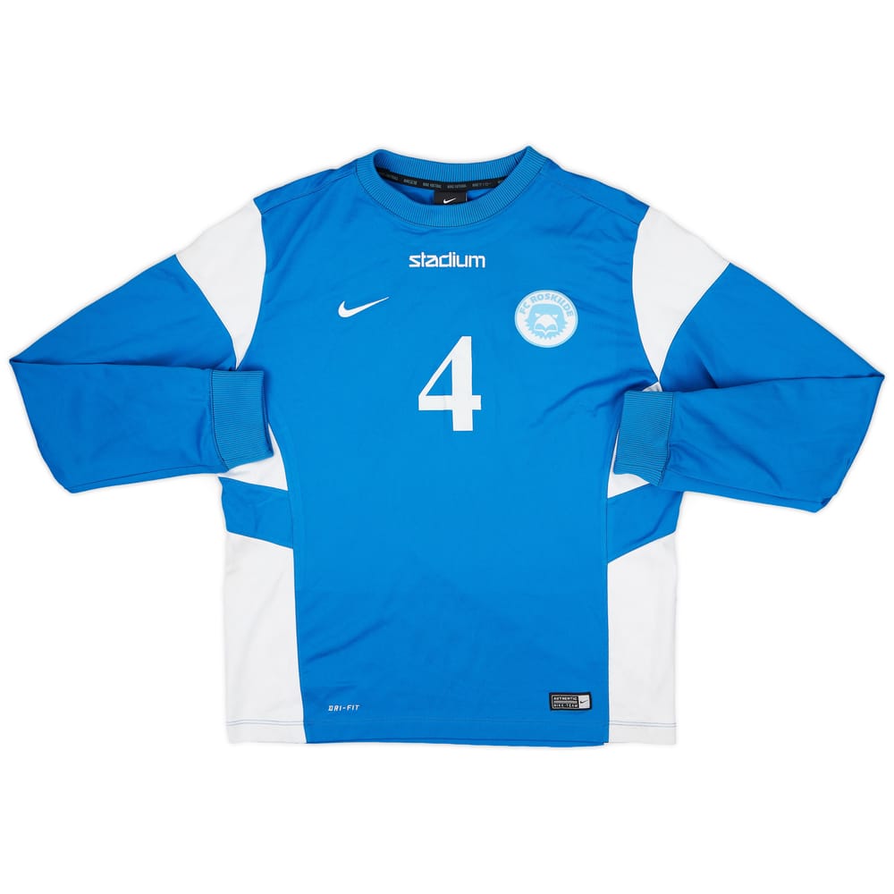 2014-15 FK Roskilde Player Issue Nike Sweat Top #4 - 6/10 - (XL.Boys)