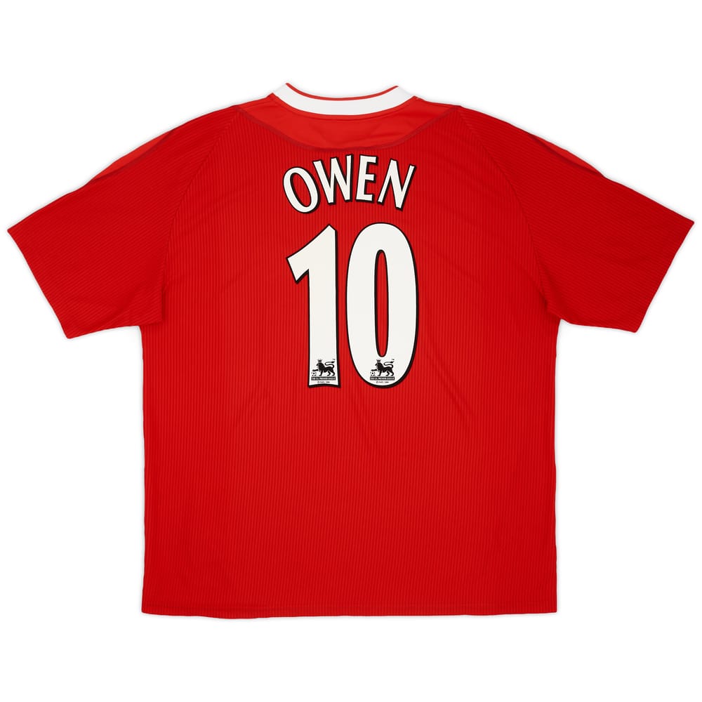 2002-04 Liverpool Home Shirt Owen #10 - 9/10 - (XL)