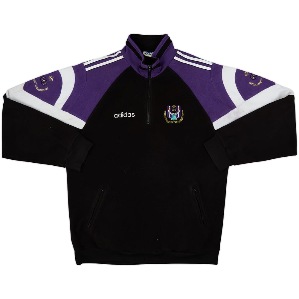 Chaqueta de forro polar con cremallera de 1/4 adidas del Anderlecht 1997-98 - 6/10 - (M/L)