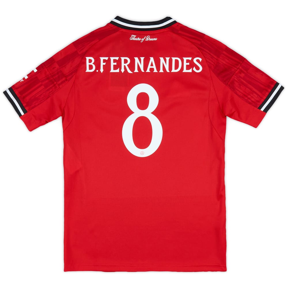 2025-26 Manchester United Home Shirt B.Fernandes #8 (KIDS)
