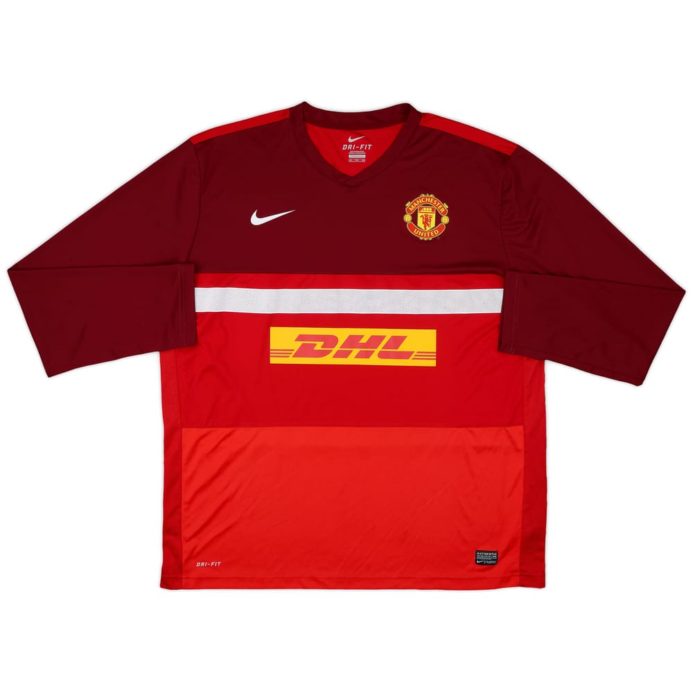 2011-12 Manchester United Nike Training L/S Shirt - 10/10 - (XXL)